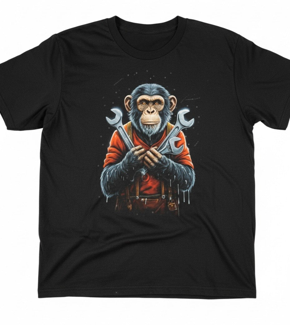 Wrench Monkey Mechanic Tee
